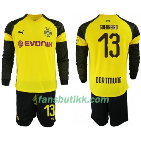 Fotballdrakt Borussia Dortmund Guerreiro 13 Barn Hjemmetrøye 2018-2019 Langermet